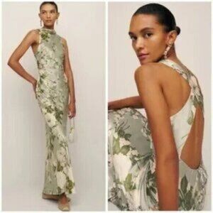 NWT Reformation Anaiis Silk Maxi Dress